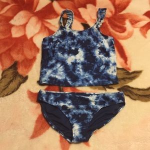 GapKids Cute Blue Tie-dye Two-piece Swimsuit